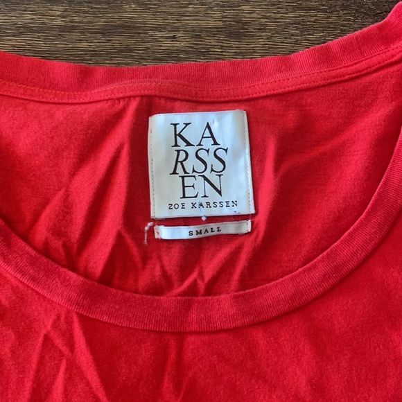Zoe karrsen small red tee Euc sworn to fun loyal to none - Picture 3 of 5